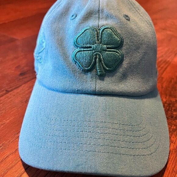 Black clover Turquoise Blue Golf Hat Adjustable - Picture 9 of 10